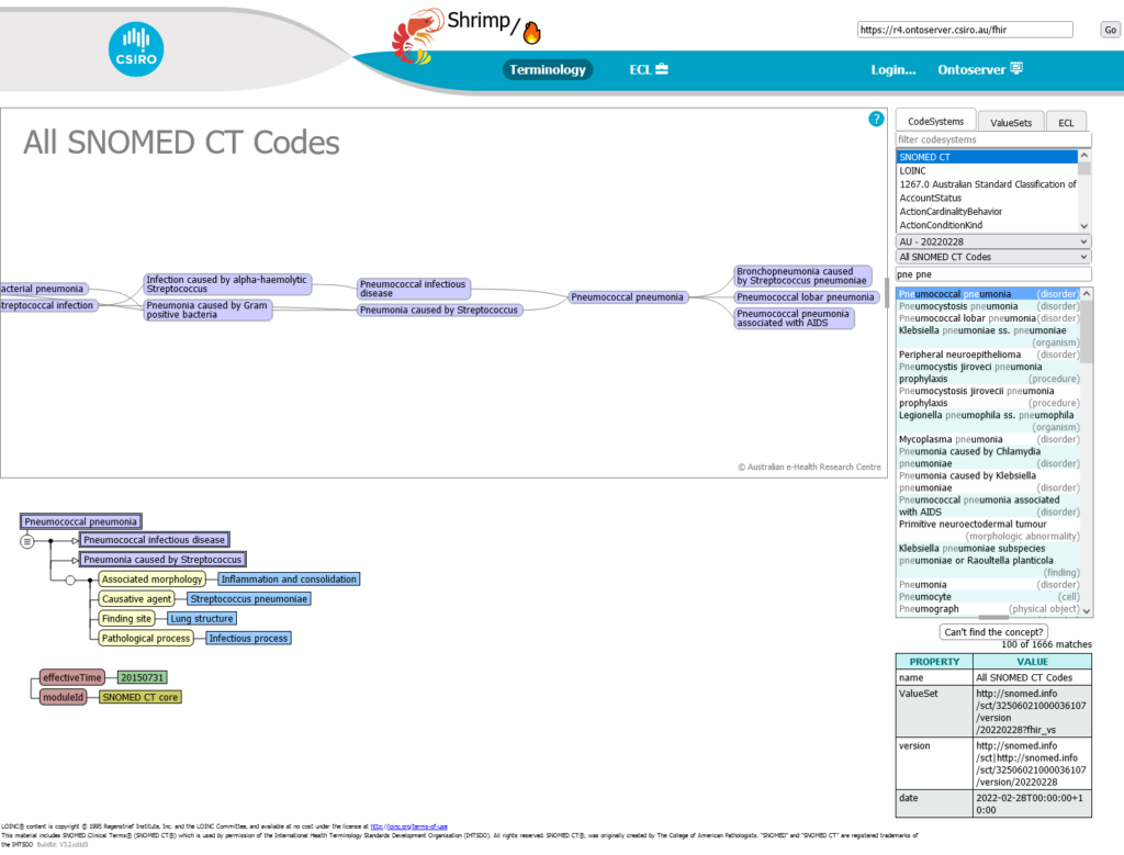 Shrimp browser exploration and visualisation